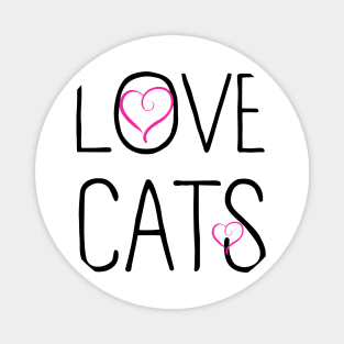 love cats i love cats i heart cats Magnet